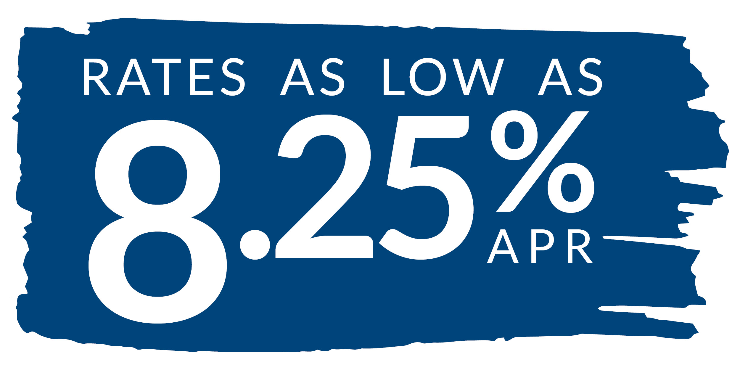 HELOC rate flag. Rates as Low as 8.25% APR